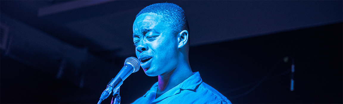 A male singing