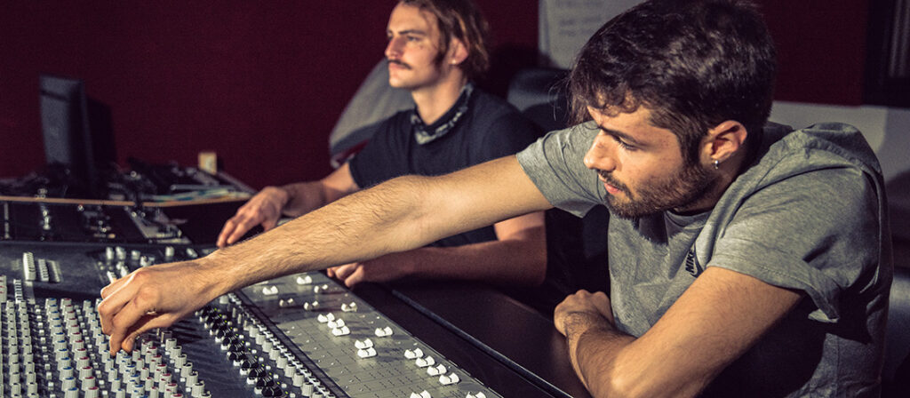 ACC Students at mixing desk | Blog