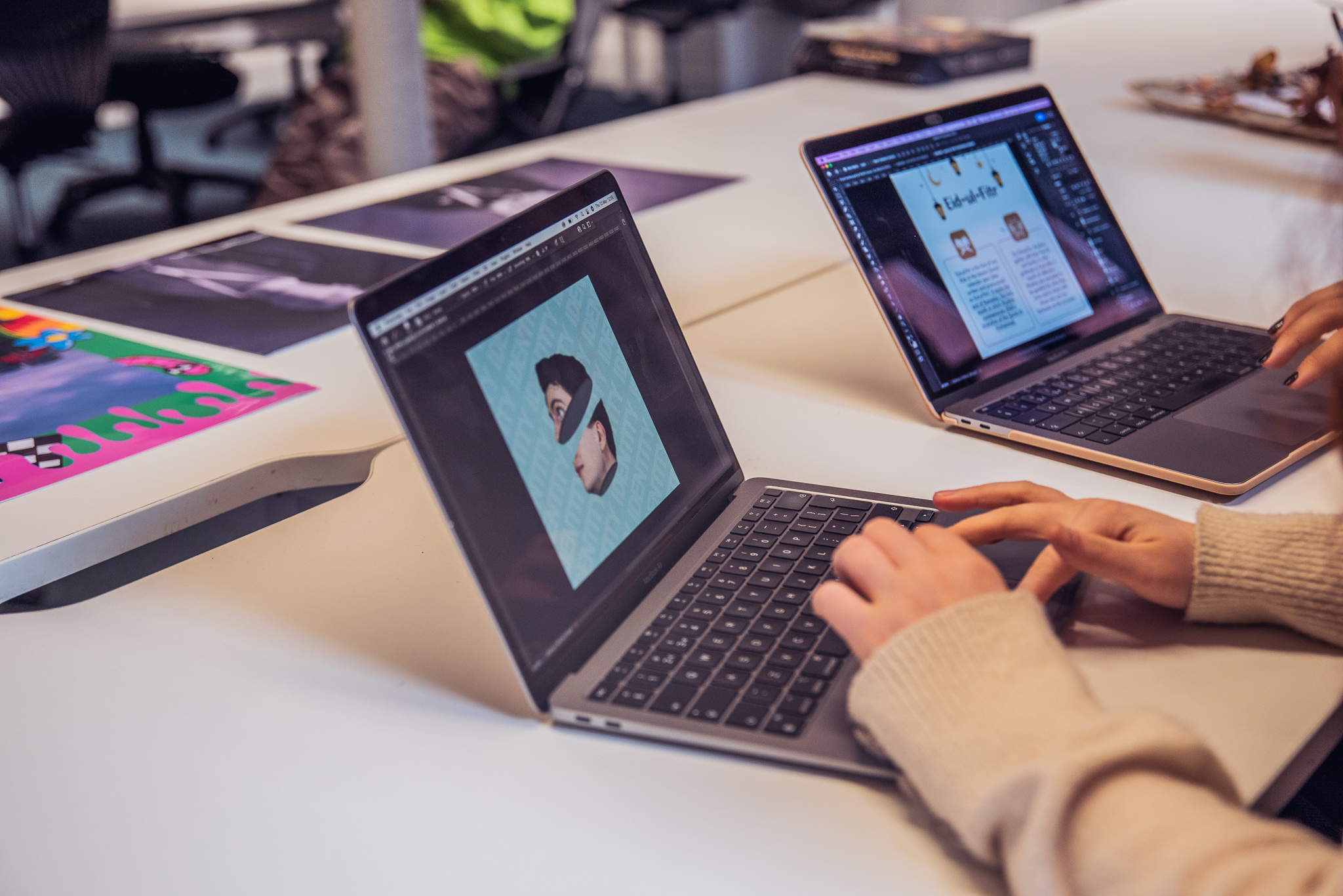 Photoshop vs GIMP: Which is better in 2025? 1 Student using photo editing software
