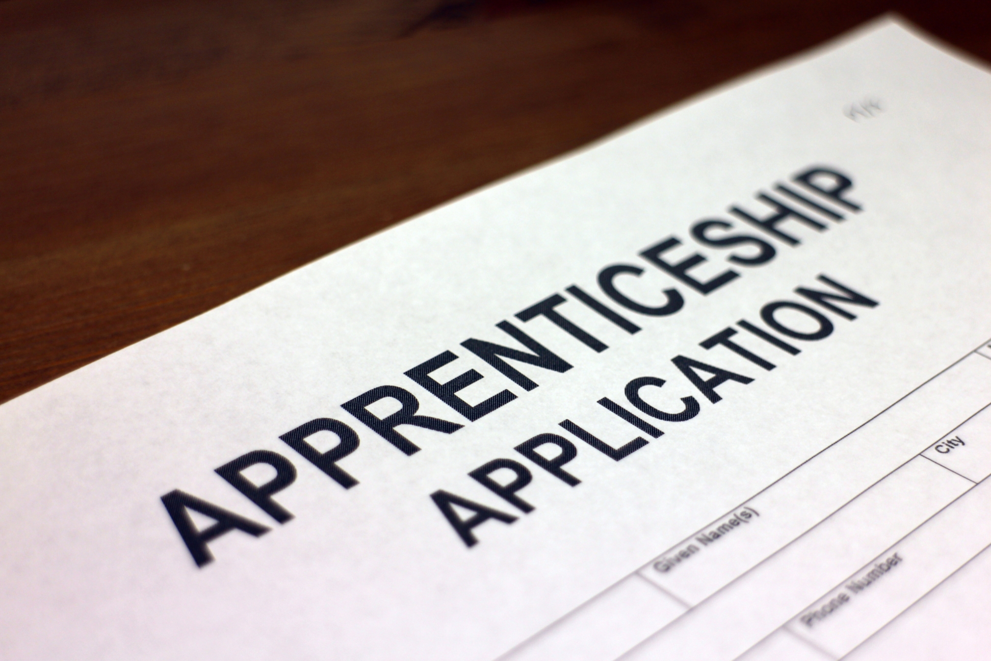 Apprenticeship application form