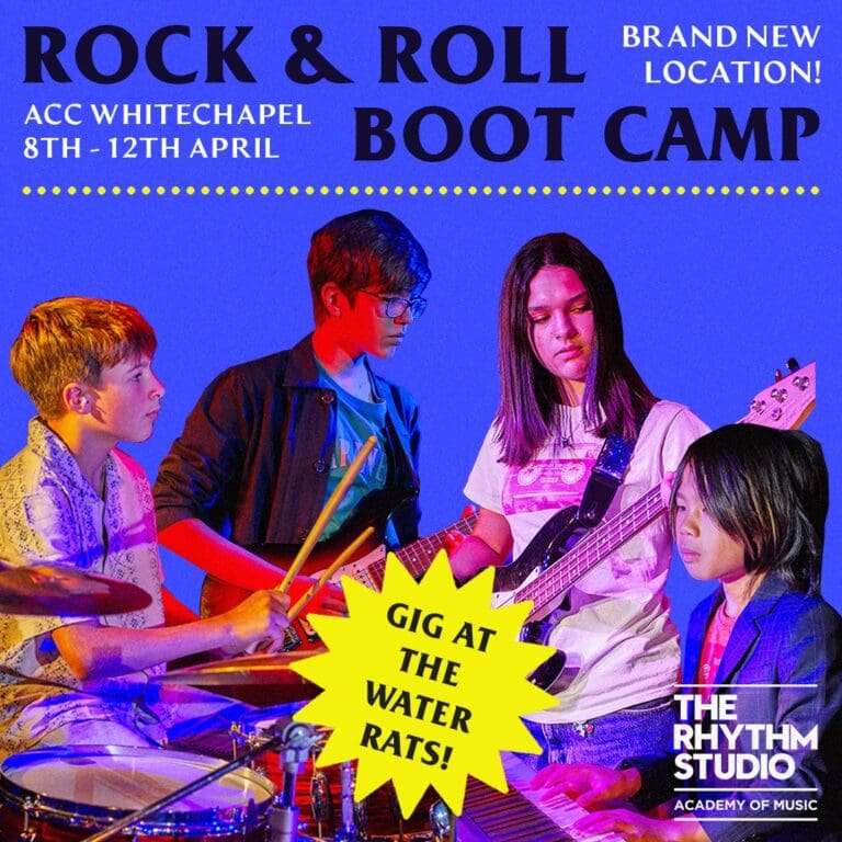 Rock and roll boot camp ACC Whitechapel poster
