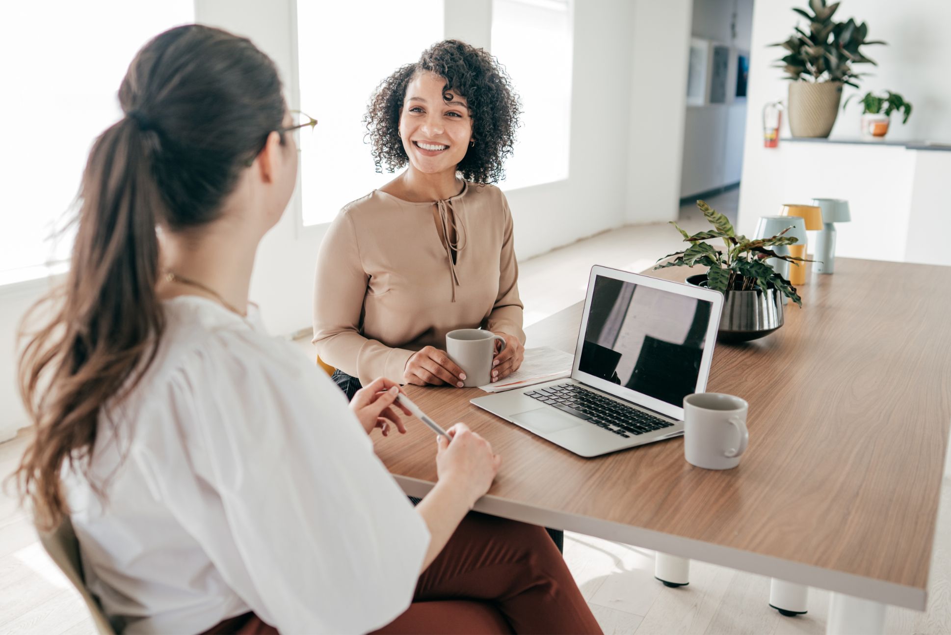 Employer interviewing an apprenticeship candidate