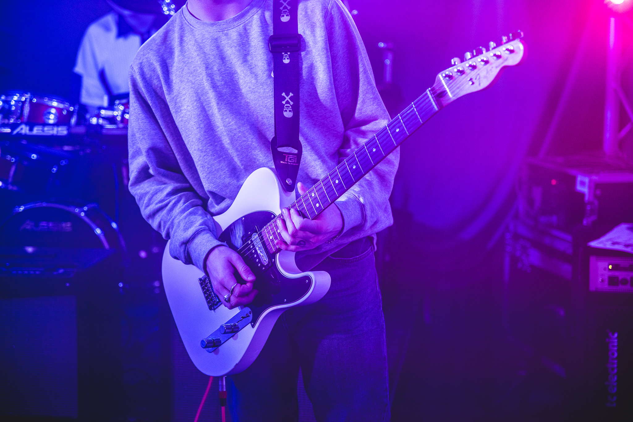 Lincoln Guitarist performing on stage