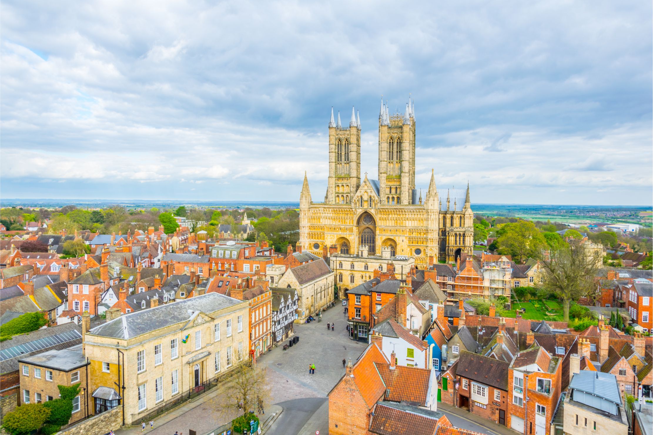 Lincoln landscape photo of city centre