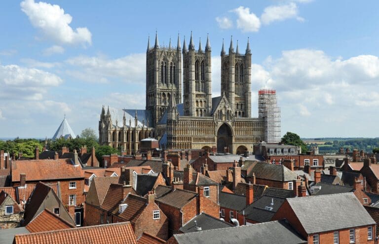 Lincoln skyline with cathedral in the background