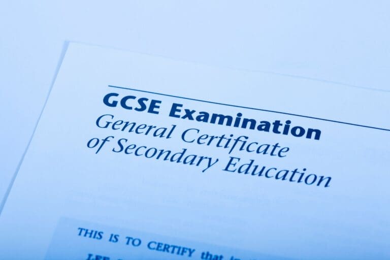 GCSE Exam certificate
