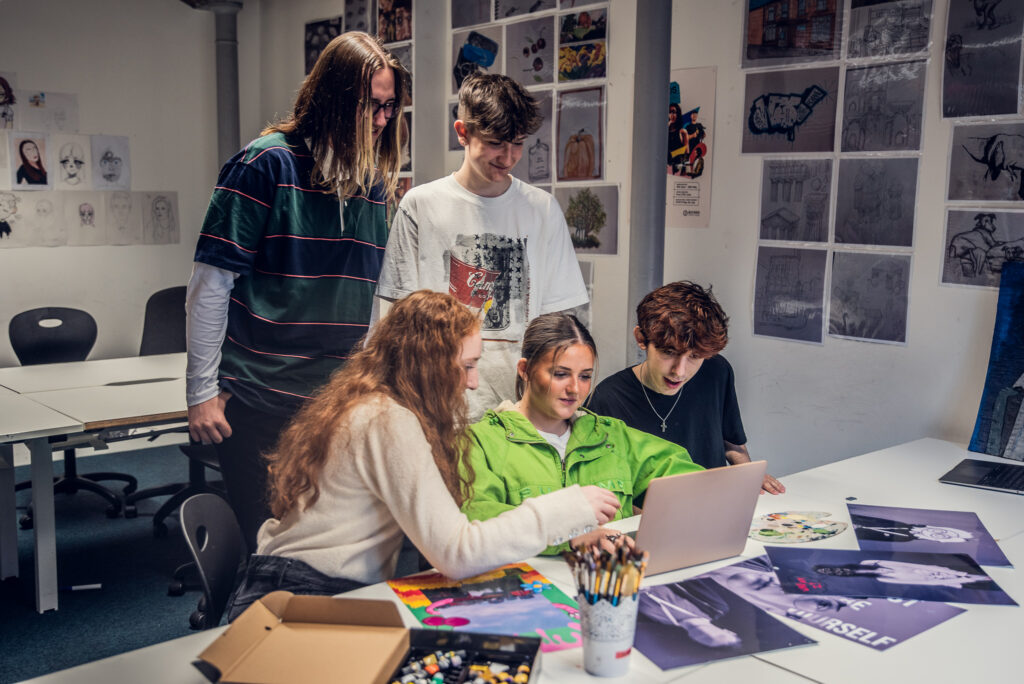 10 reasons to join a T Level course in 2025 7 Group of college students working together
