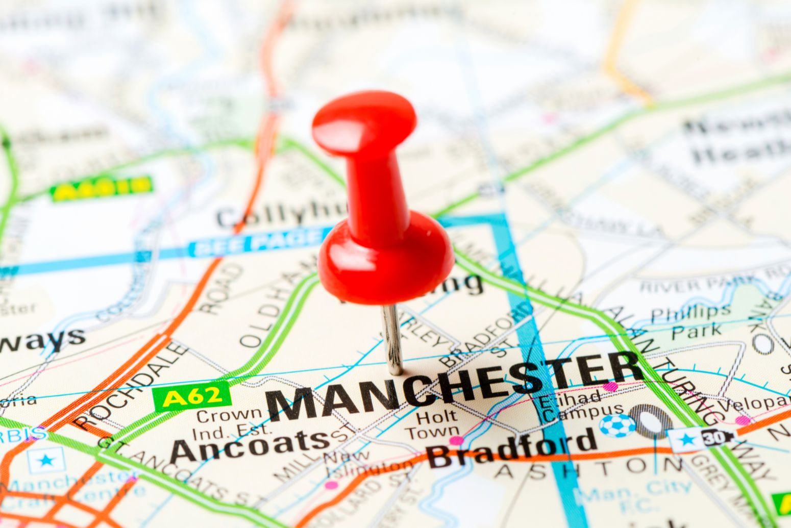Map of Manchester