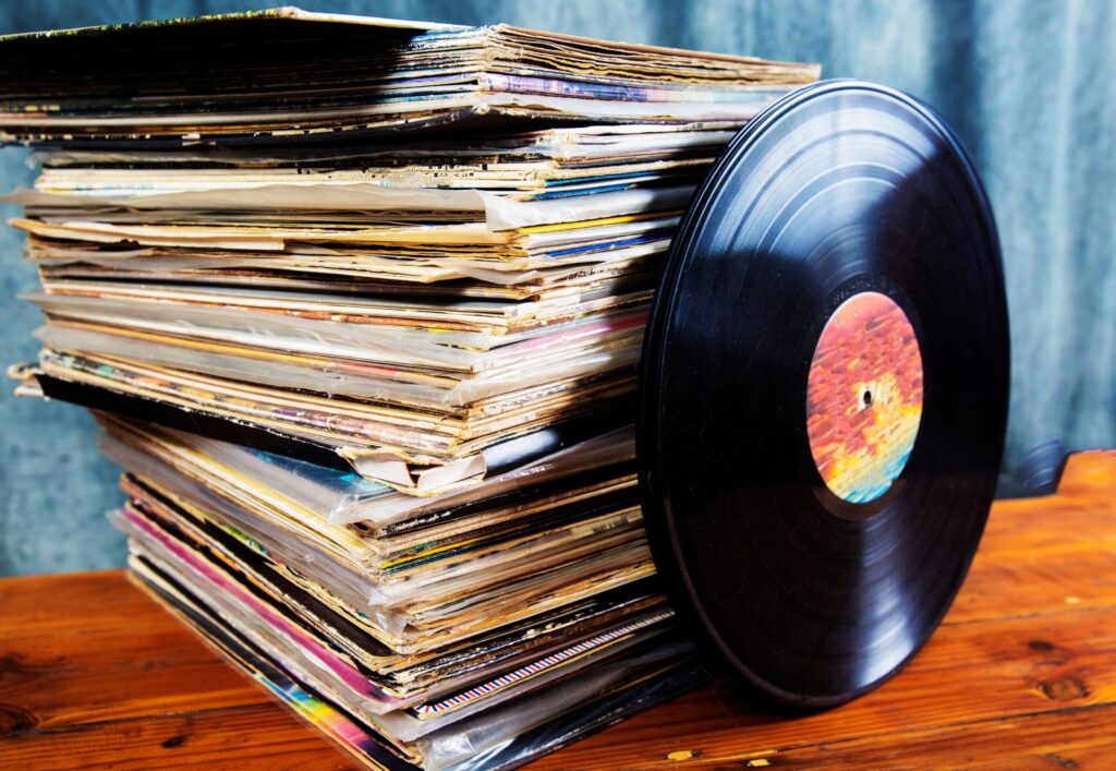 A Guide to Birmingham's best record labels 2 Pile of records with vinyl leaning on it