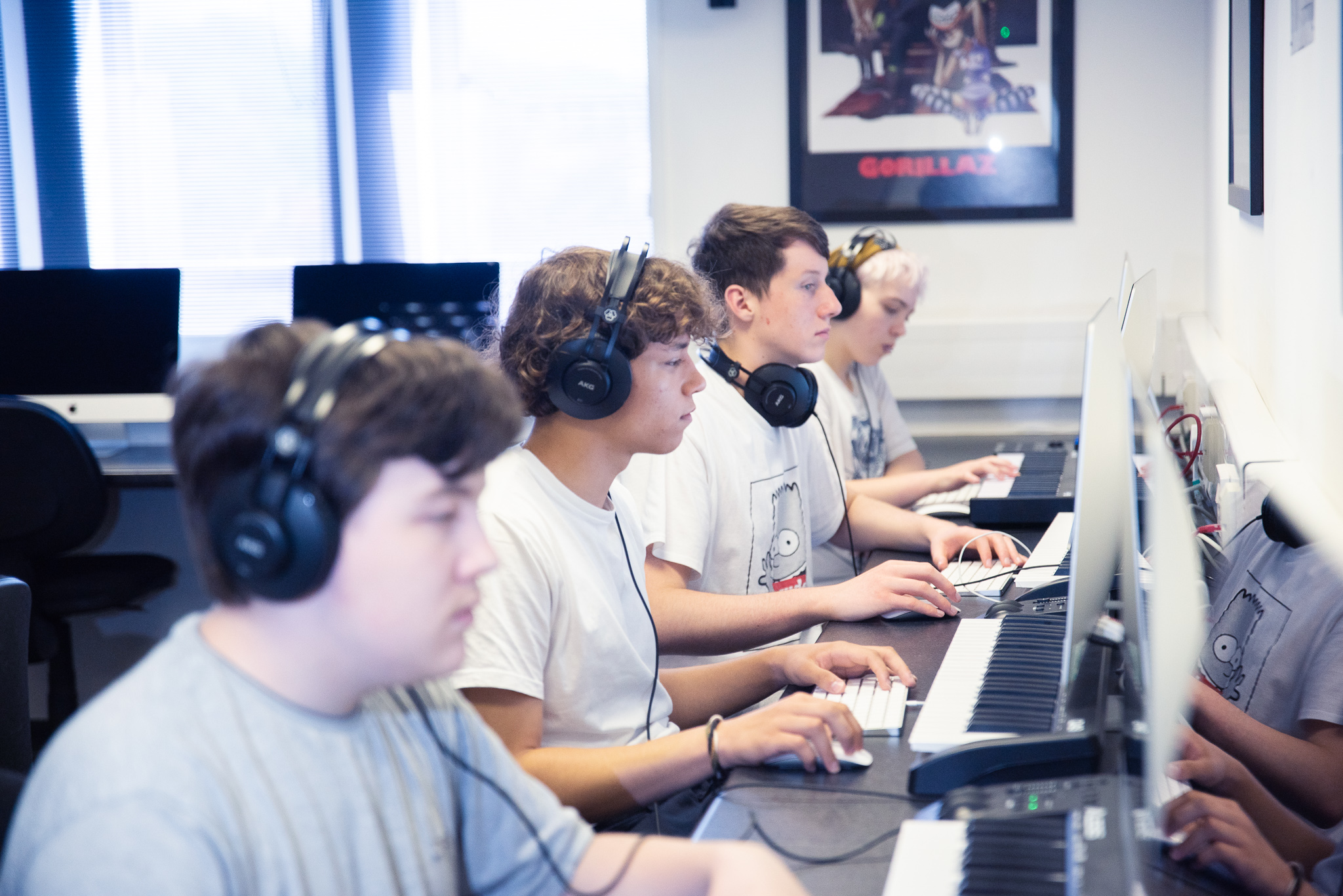 Level 3 music students working together
