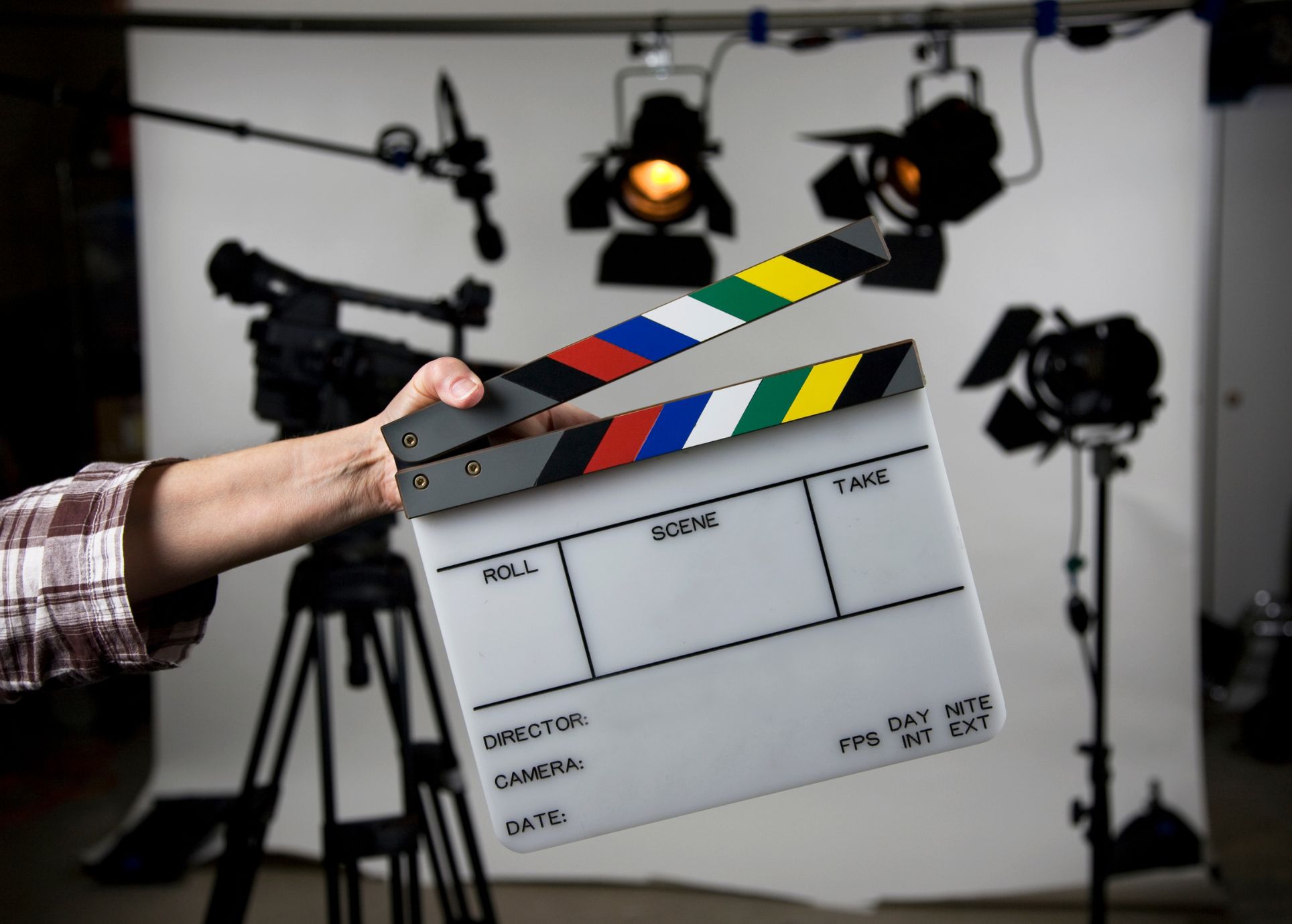 How To Make a Good Horror Short Film 1 Film set and clapperboard