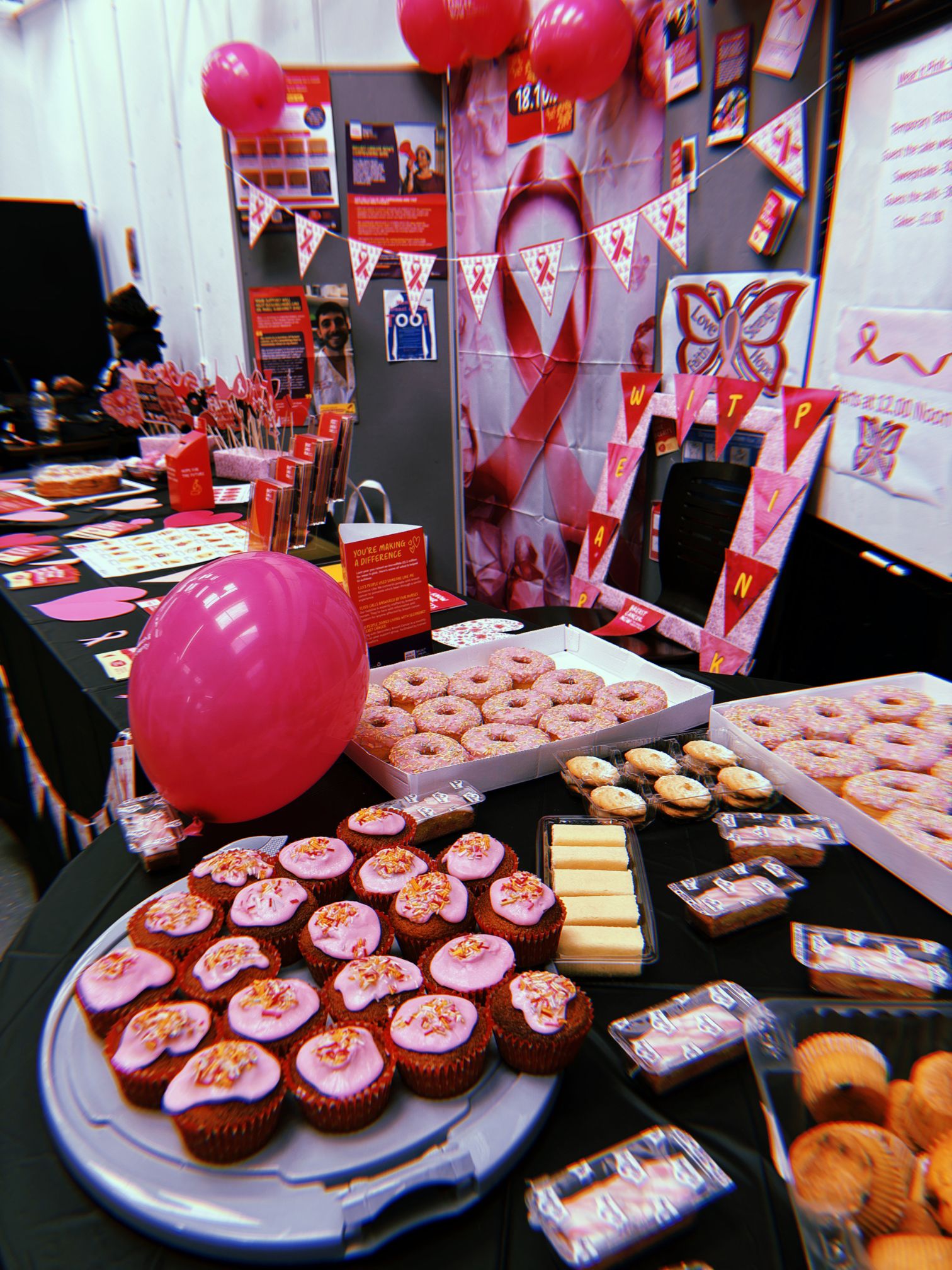 Access Creative College Birmingham Staff and Students Team Up to Raise Awareness of Breast Cancer 1 Breast Cancer awareness cake sale