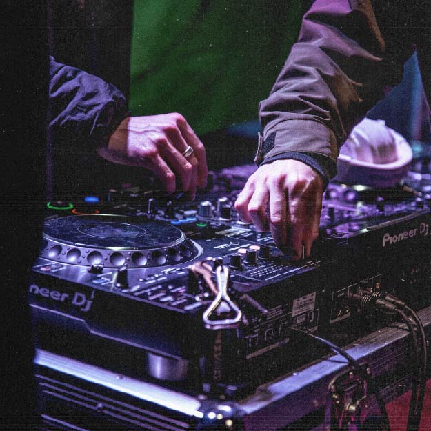 DJ at work