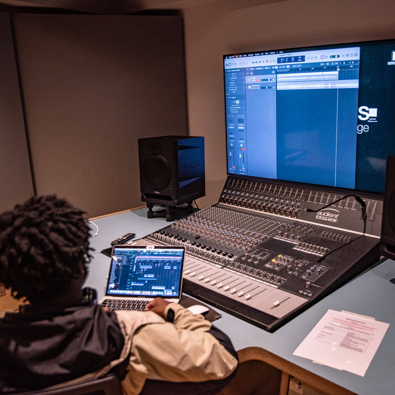 Music studio runner