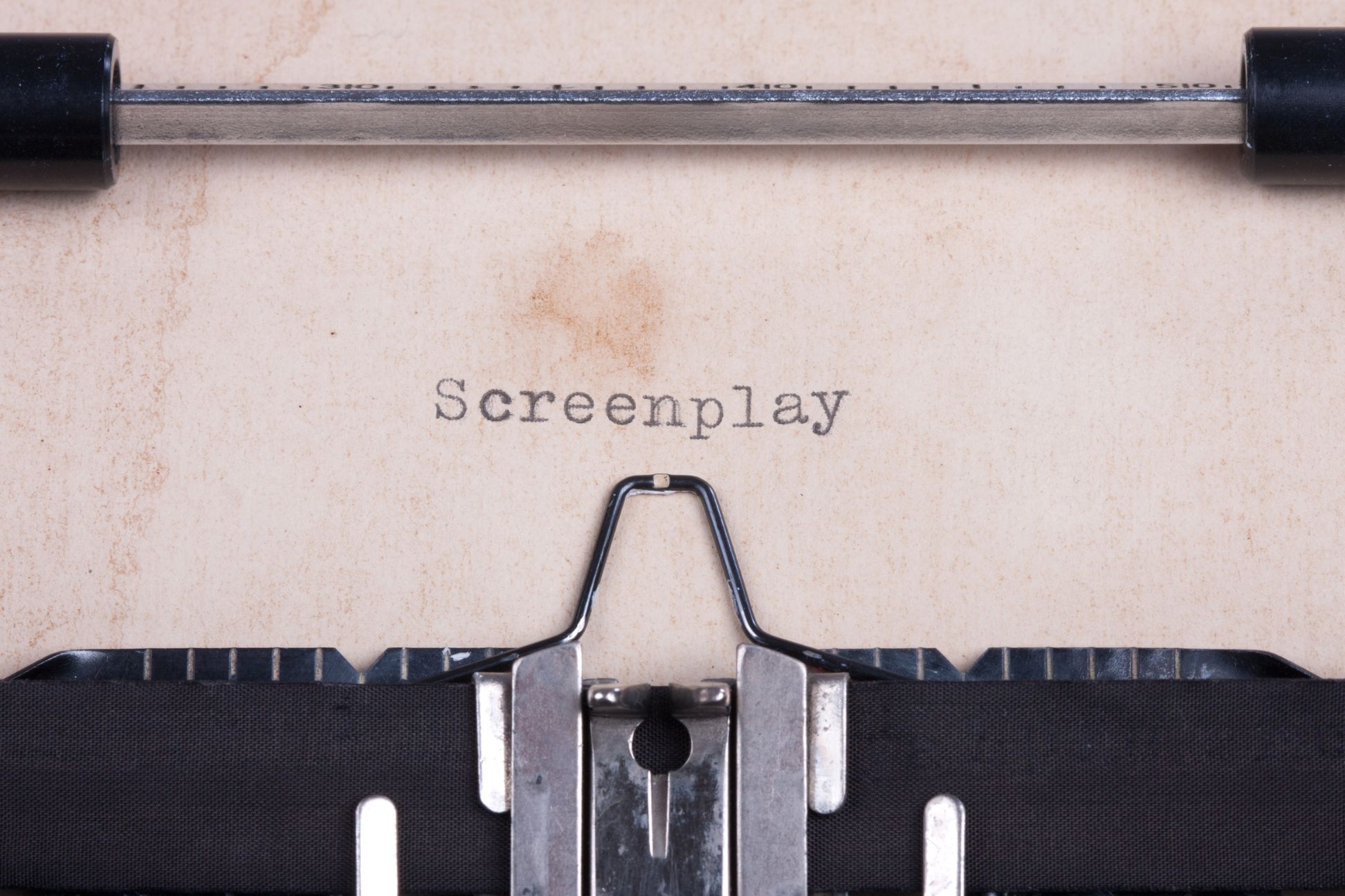 How To Make a Good Horror Short Film 3 Screenplay in typewriter