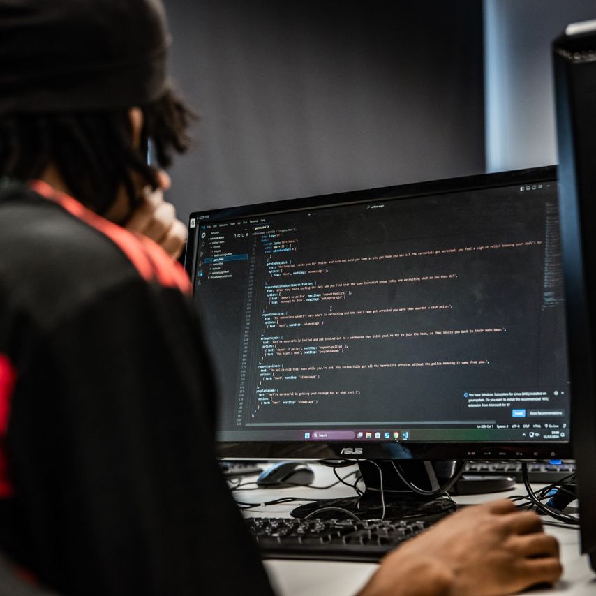 AI Developer at work