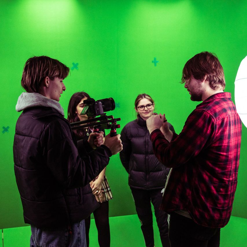 Camera Operator/Cinematographer at work
