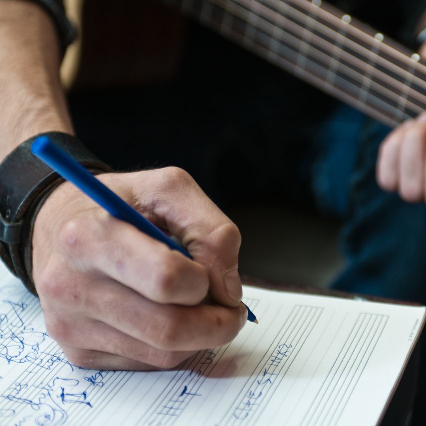Songwriter at work