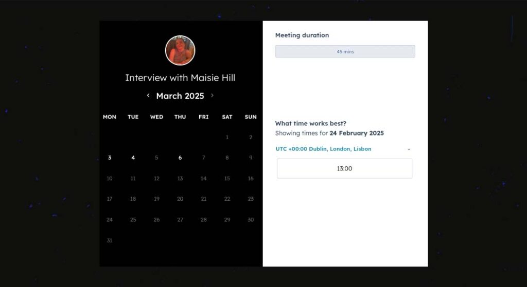Book an Interview