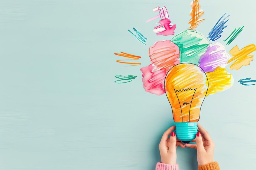 How to film an amazing music video: A step-by-step guide 1 Lightbulb brainstorm concept