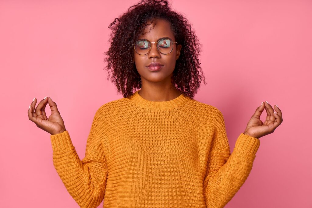 How to deal with assignment stress 3 Student meditating