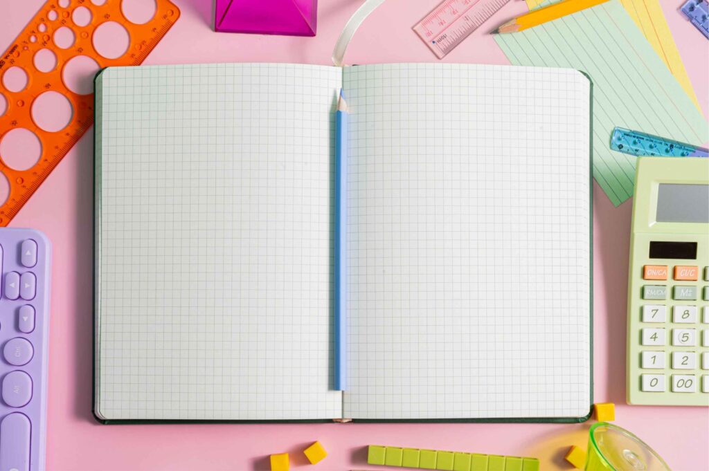 How to prepare for your GCSEs 4 Maths workbook with calculator and other materials