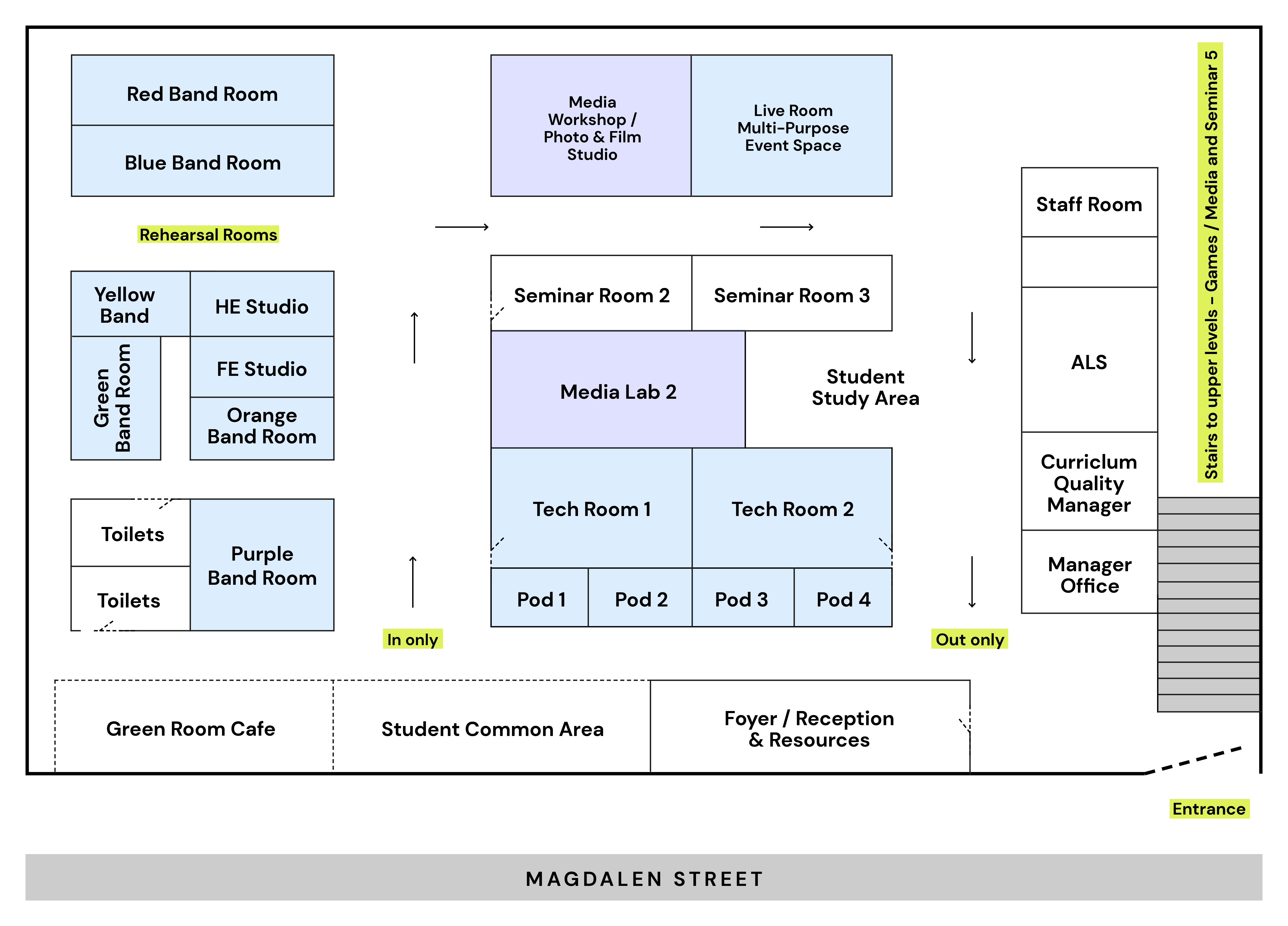 Norwich Campus Map Ground Floor R3