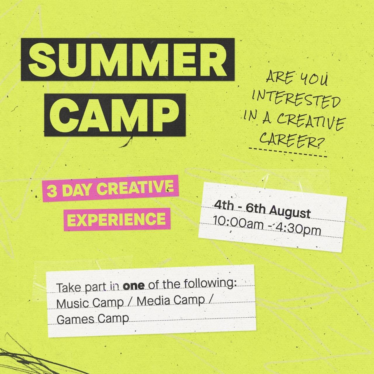 ACC Birmingham Summer Camp event