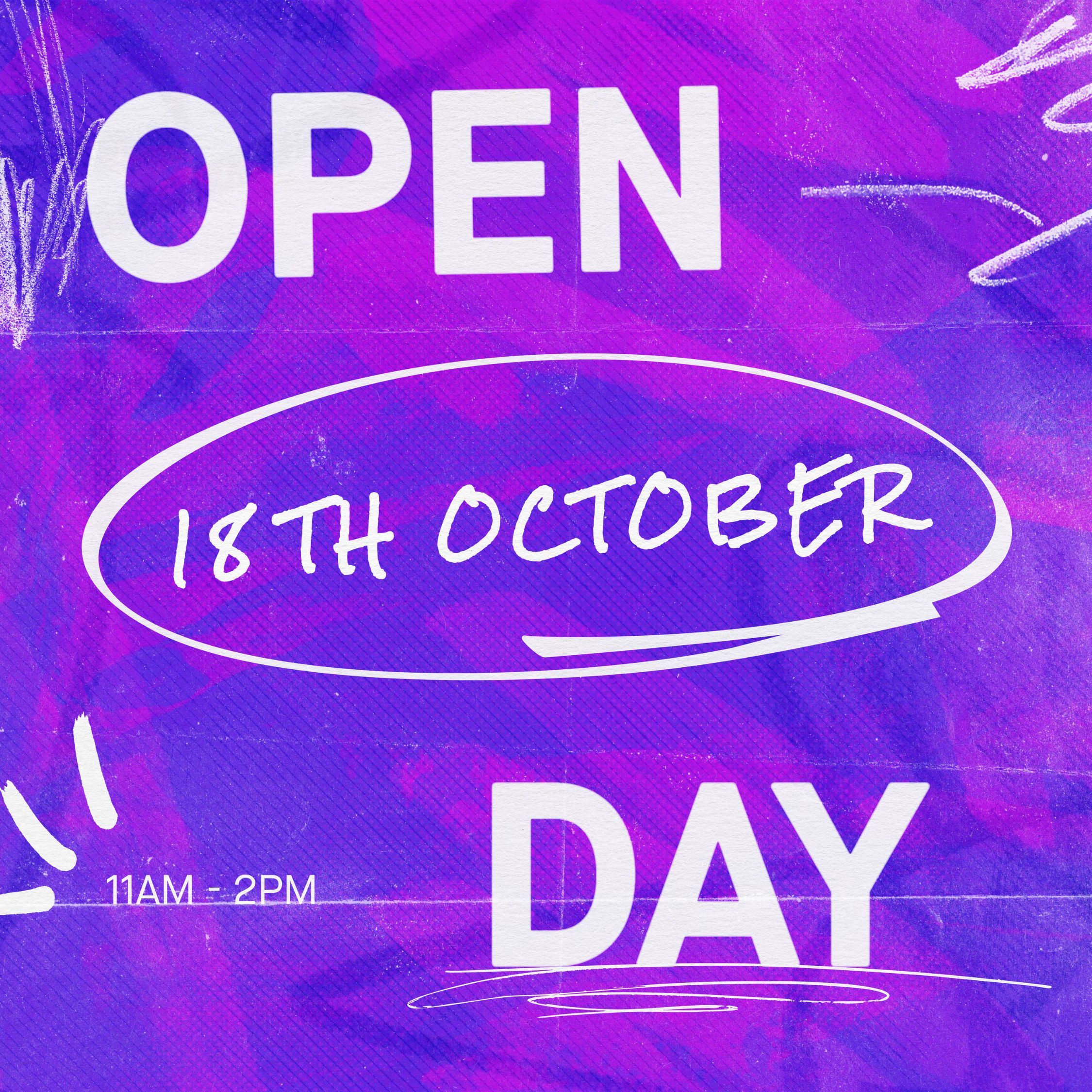 18th October 2025 open day