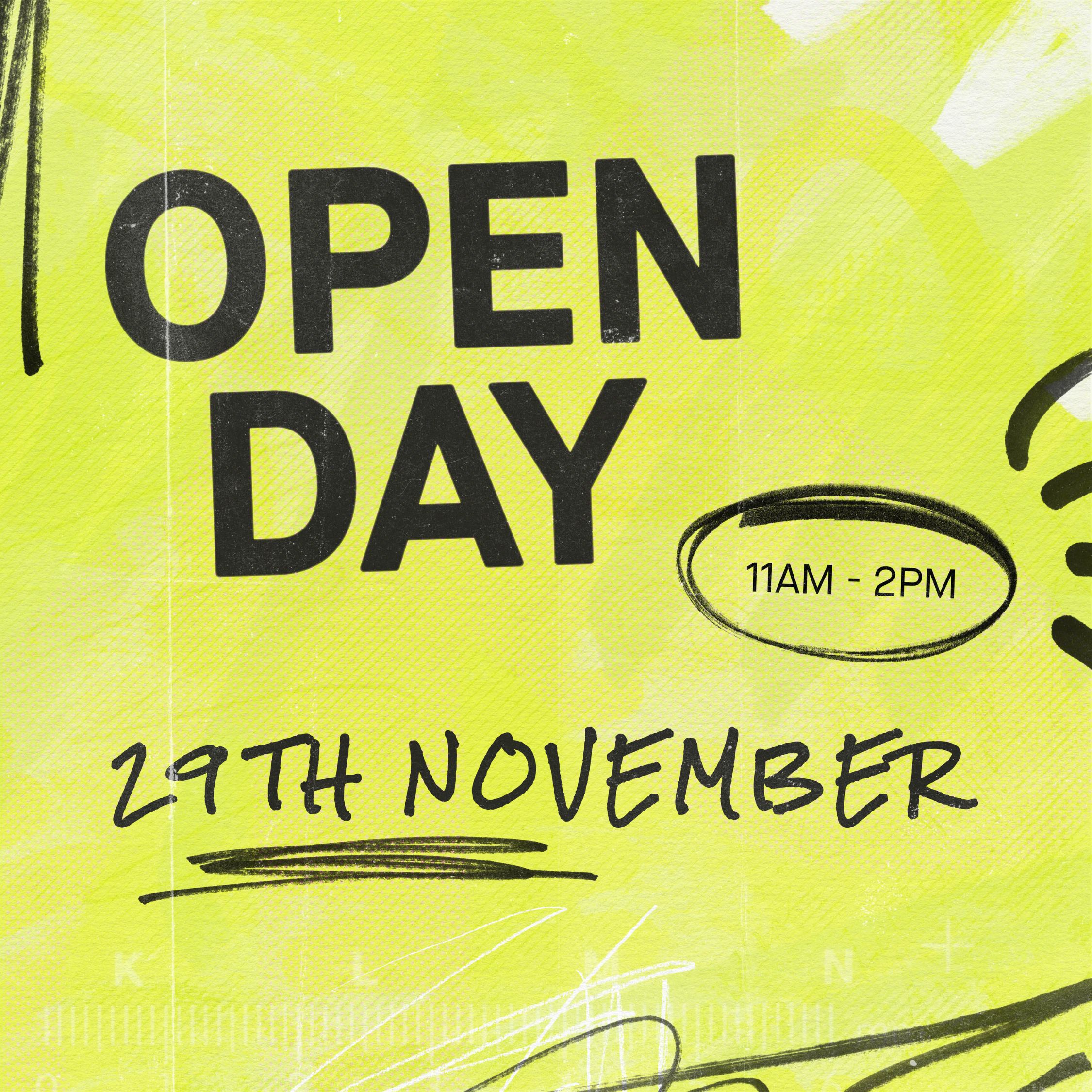 29th November 2025 open day