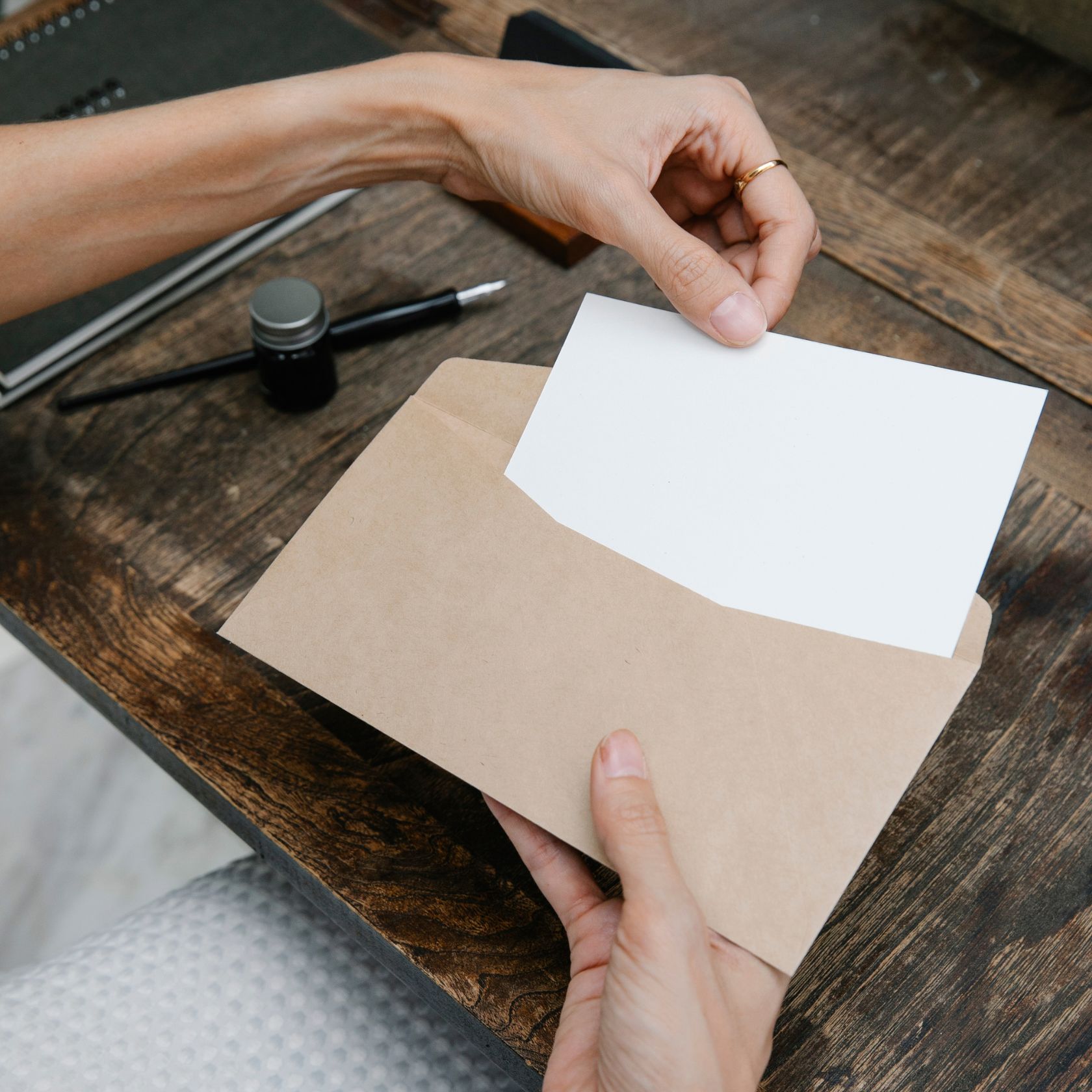 GCSE results entering envelope