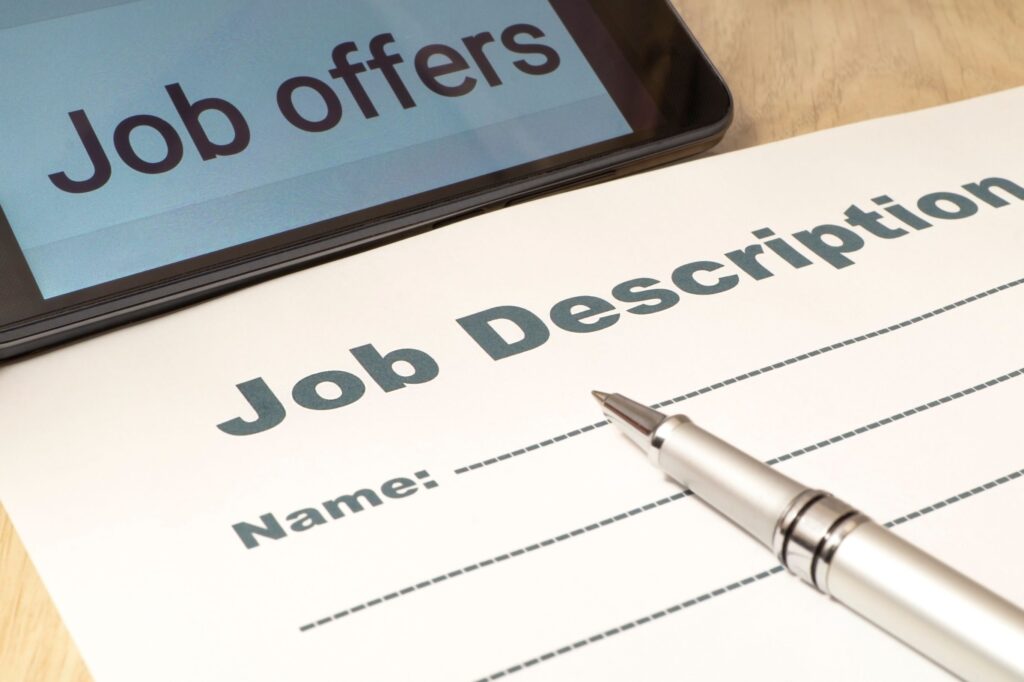 Job description letter