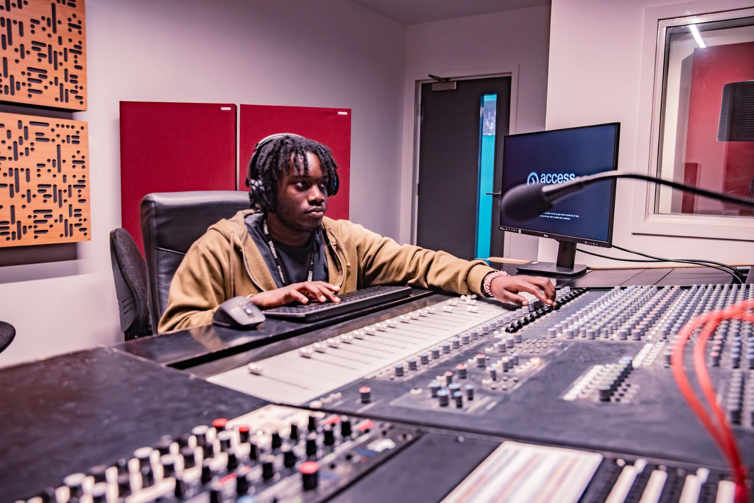 Access Creative College Birmingham Music Production student