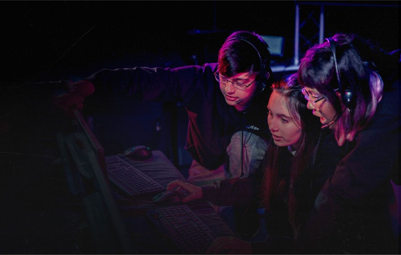 Access Creative College Esports students