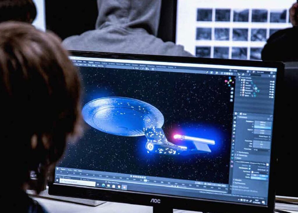 Games animator at work